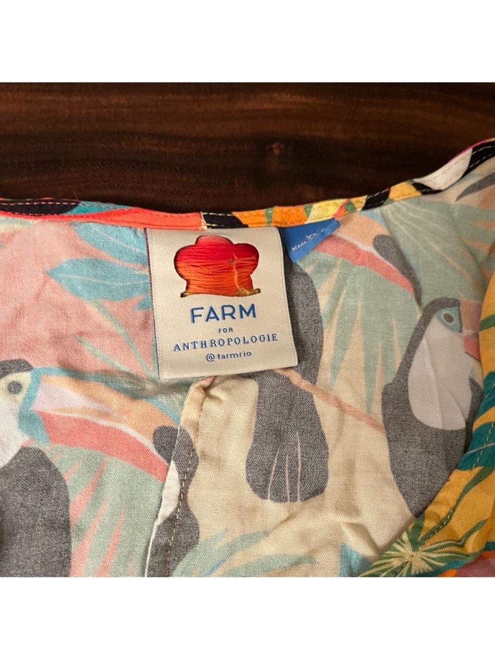 Farm Rio Toucan Wrap Top - Picture 3 of 6